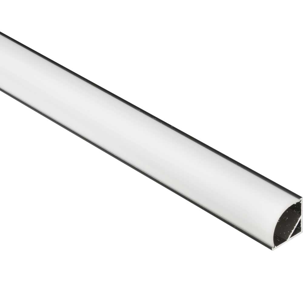 Perfil De Sobrepor Alumínio 1 Metro 15,5X15,5Mm Preto Llumm Bronzearte