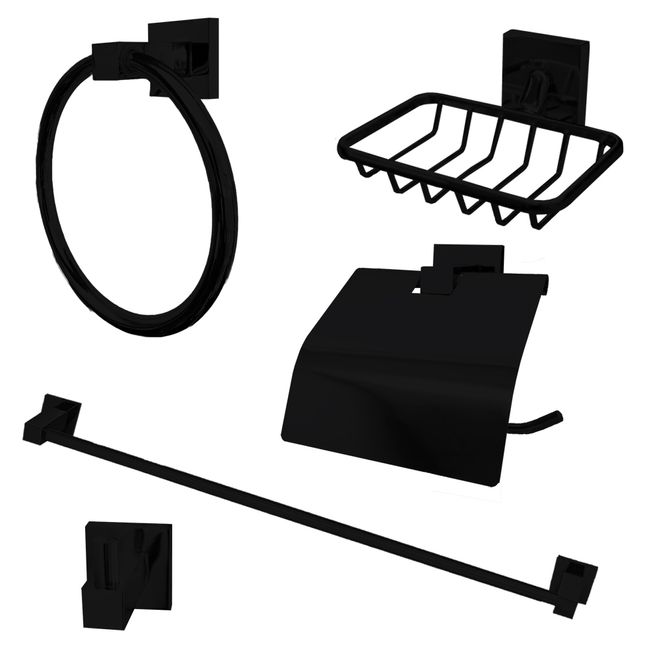 Kit-Acessorio-P-Banheiro-Quadrado-Preto-Esteves-2434075-1