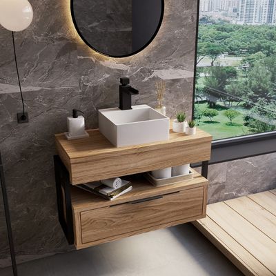 Telhanorte | Gabinete Banheiro Mod Zaniah Hanover 76Cm Linha