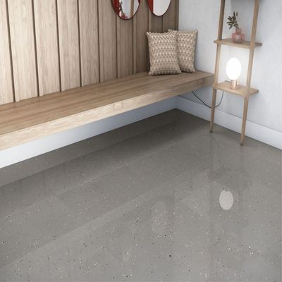 Porcelanato Silex Polido 90x90cm (Caixa c/ 1,62m²) Cinza Eliane em