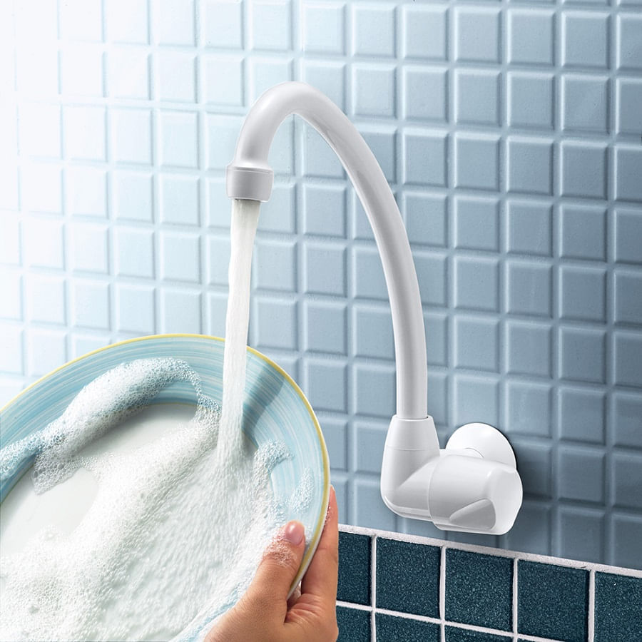 Telhanorte | Torneira de Cozinha Parede Bica Móvel 1168 F27