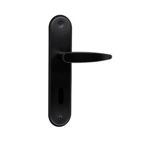 Leyifan！ Telhanorte | Fechadura Lille Banheiro 1320 Preto Fosco Silvana