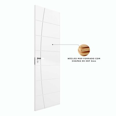 Telhanorte | Folha de porta elegance MDP Primer 92cm Vert