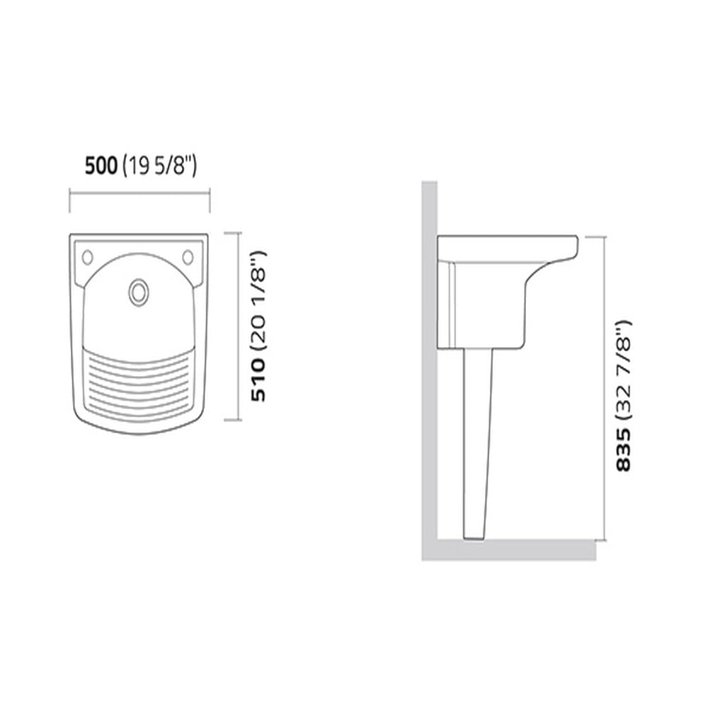 Coluna Para Tanque Ic200 Branco Icasa