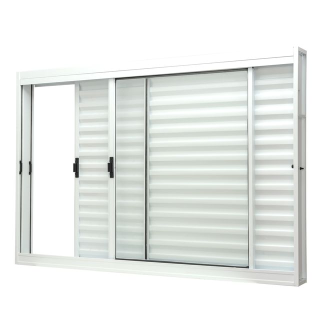 Janela-Aco-Com-Veneziana-Sem-Grade-Com-Vidro-Liso-3-Folhas-120X100X12-Unicsol-Branco-Ramassol-2509474-1