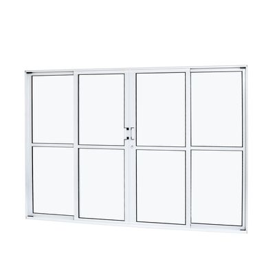 Porta-Aluminio-Correr-4-Folhas-Vidro-Liso-200X210X7-9-Branco-Cristal-Ramassol-2508001-1