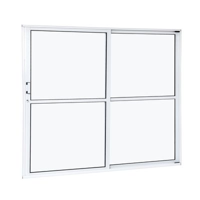 Porta-Aluminio-Correr-2-Folhas-Vidro-Liso-Esquerda-160X210X7-9-Branco-Cristal-Ramassol-2508060-1