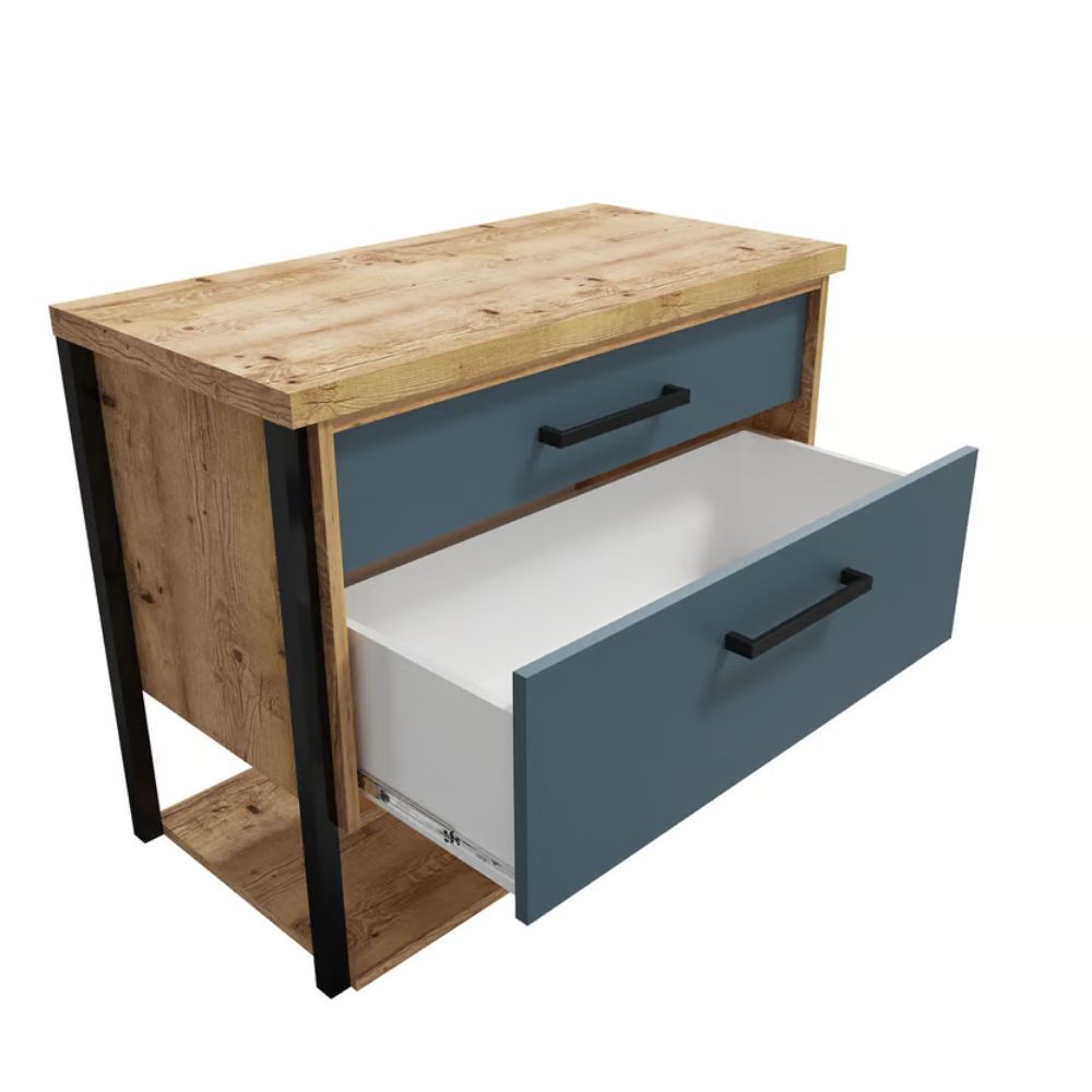 Gabinete Cadiz Azul Petróleo 80cm Darabas Agardi