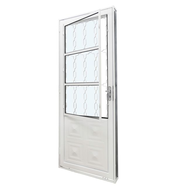 Porta-Aco-De-Correr-2-Folhas-Postigo-Quadriculada-Esquerda-160X215X14-Qualitysol-Branco-Ramassol-2509229