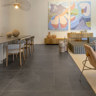 Telhanorte | Porcelanato Black Stone Cinza Acetinado 92X92cm Caixa