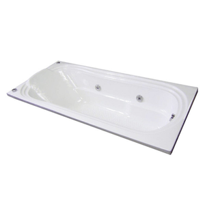 Banheira Goldline Acrílica 150X80 Branco Ouro Fino