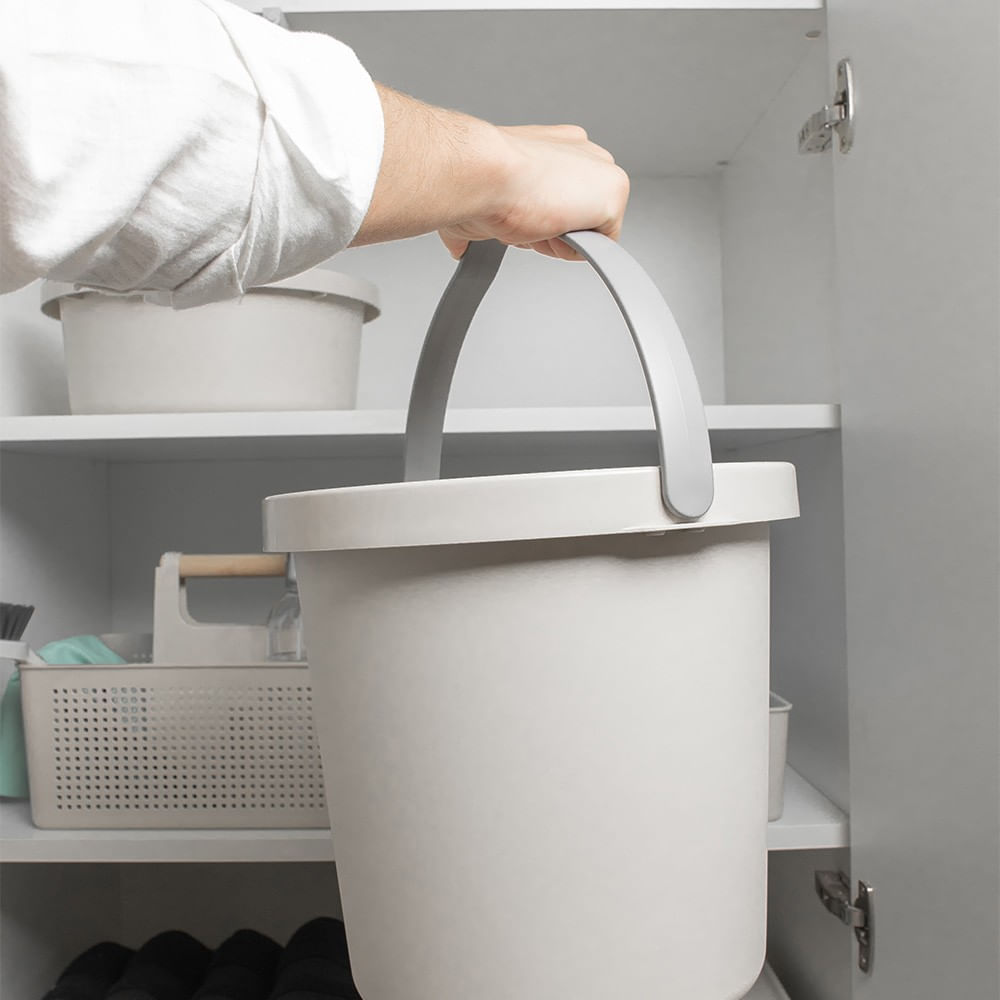 Balde Flow 8,5L Bege Ou