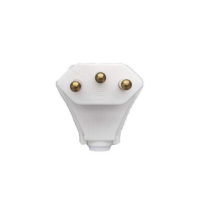 Plugue-Triangular-90o-2-Polos-Terra-10-Amperes-Branco-Dicompel-2564521-2