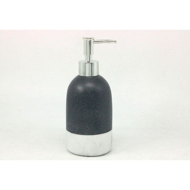 Porta-sabonete-liquido-de-bancada-poliresina-cinza-New-Chorme-Coisas-e-Coisinhas