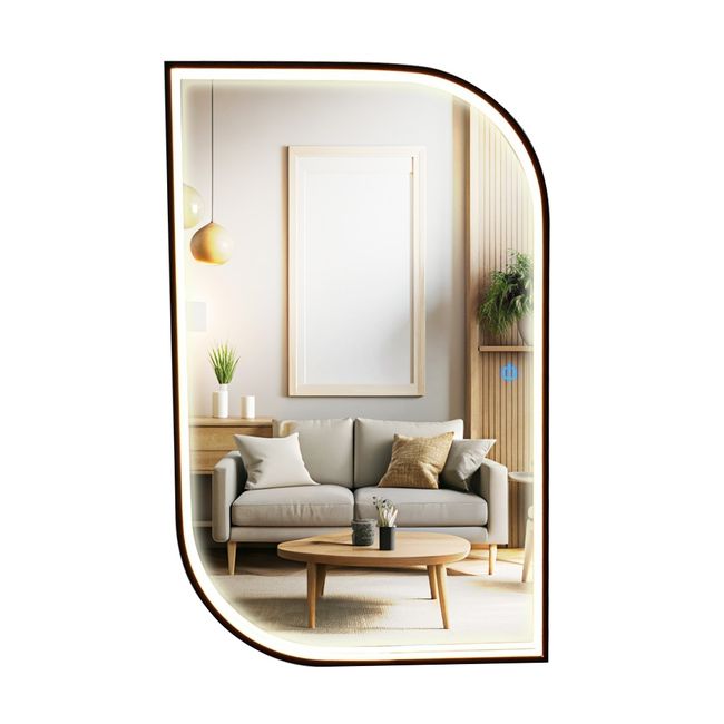 Espelho-Corpo-Inteiro-Madri-160X50cm-Preto-Com-Lente-Silicone-1-Led-Touch-Screen-3000K-Iluminacao-Direta-Reduna-2559846-1