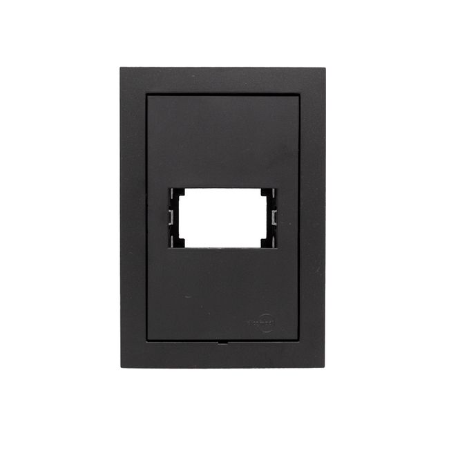 Placa-4X2-1-Modulo-Com-Suporte-Preto-Fosco-Ekron-Dicompel-2549310-1