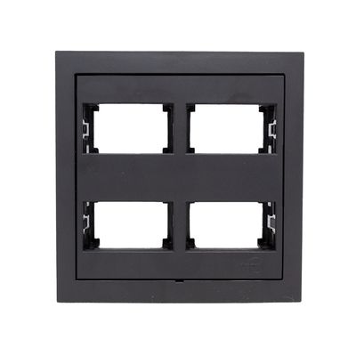 Placa-4X4-4-Modulos-Com-Suporte-Preto-Fosco-Ekron-Dicompel-2549379-1