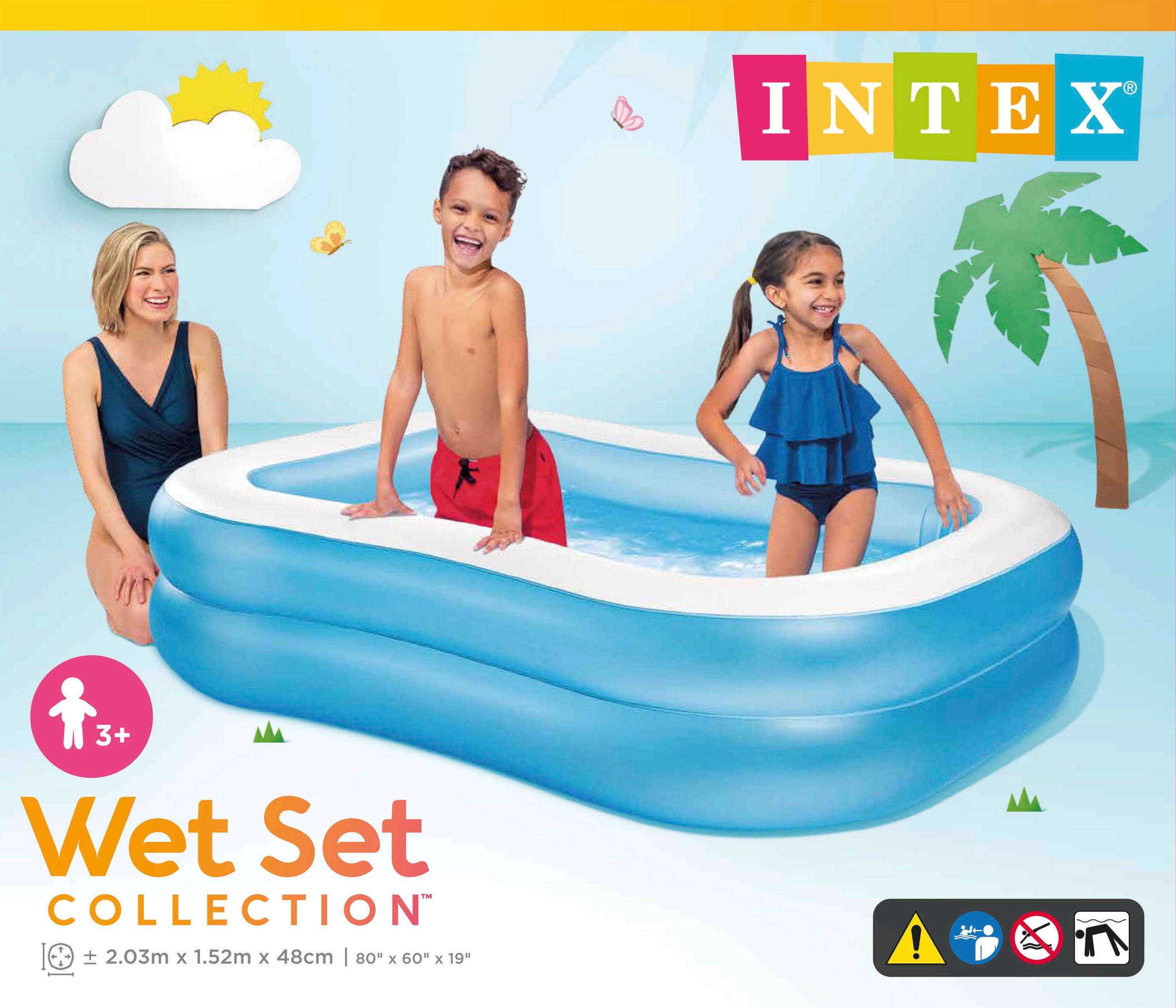 Piscina Familiar 540  Litros Azul Intex