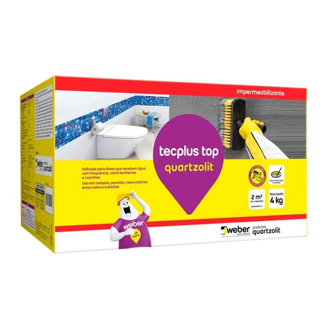 Impermeabilizante Tecplus top 4kg Quartzolit