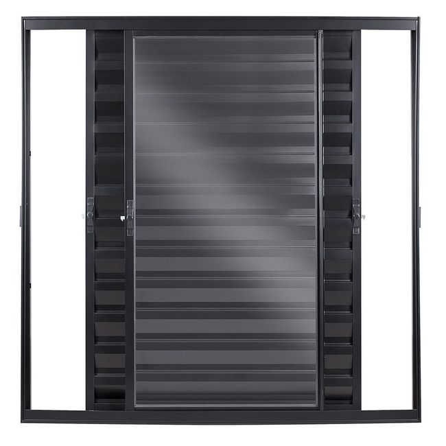 Veneziana-3-Folhas-Moveis-Sem-Grade-Vidro-Liso-100X120-Preto-Fortsul-Esquadrisul-2596377-1