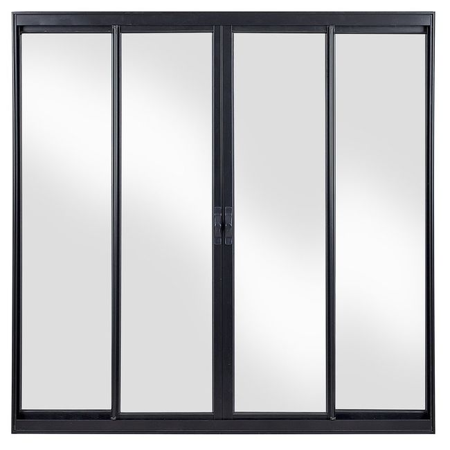 Janela-4-Folhas-Central-Sem-Grade-Vidro-Liso-100X150-Preto-Fortsul-Esquadrisul-2596334-1