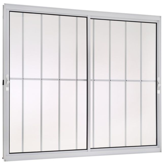 Janela-2-Folhas-Moveis-Com-Grade-Vidro-Liso-100X150-Branco-Fortsul-Esquadrisul-2596210-1