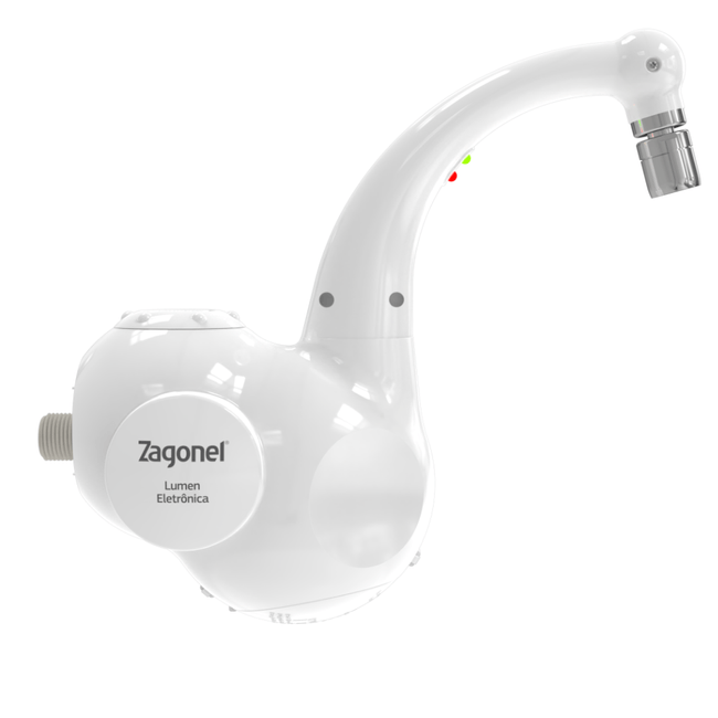 Torneira Eletronica Lumen 220V 5500W Branco Zagonel -1-