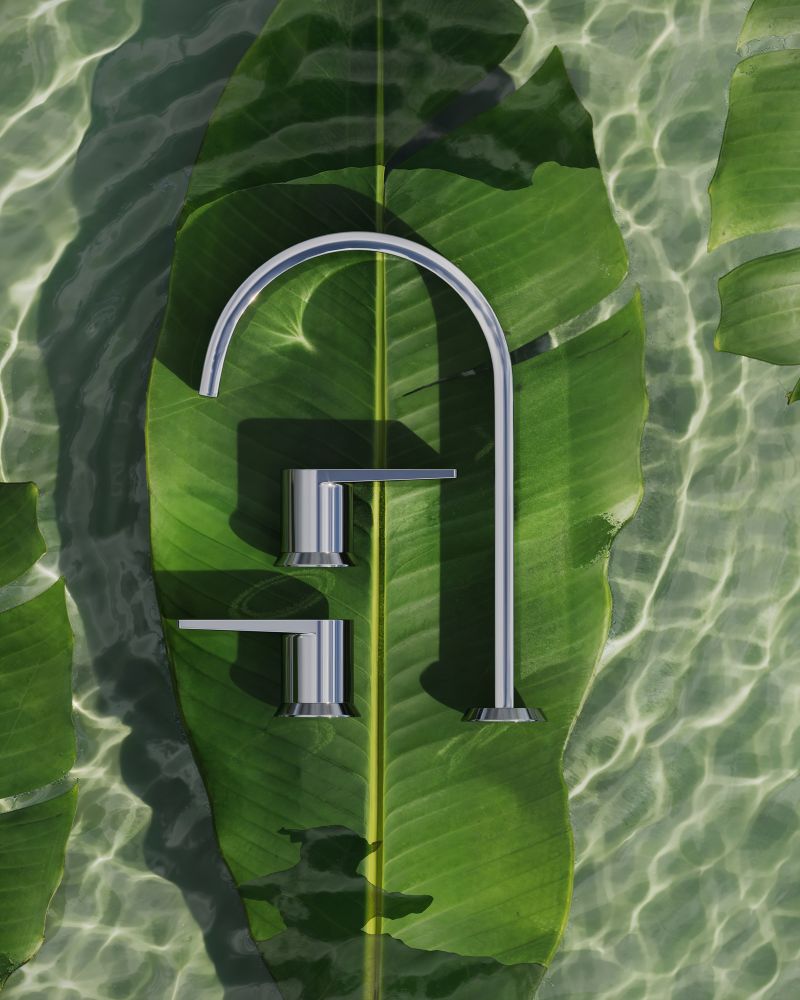 Misturador De Mesa Bica Alta Para Lavatorio Leaf Curv Kohler