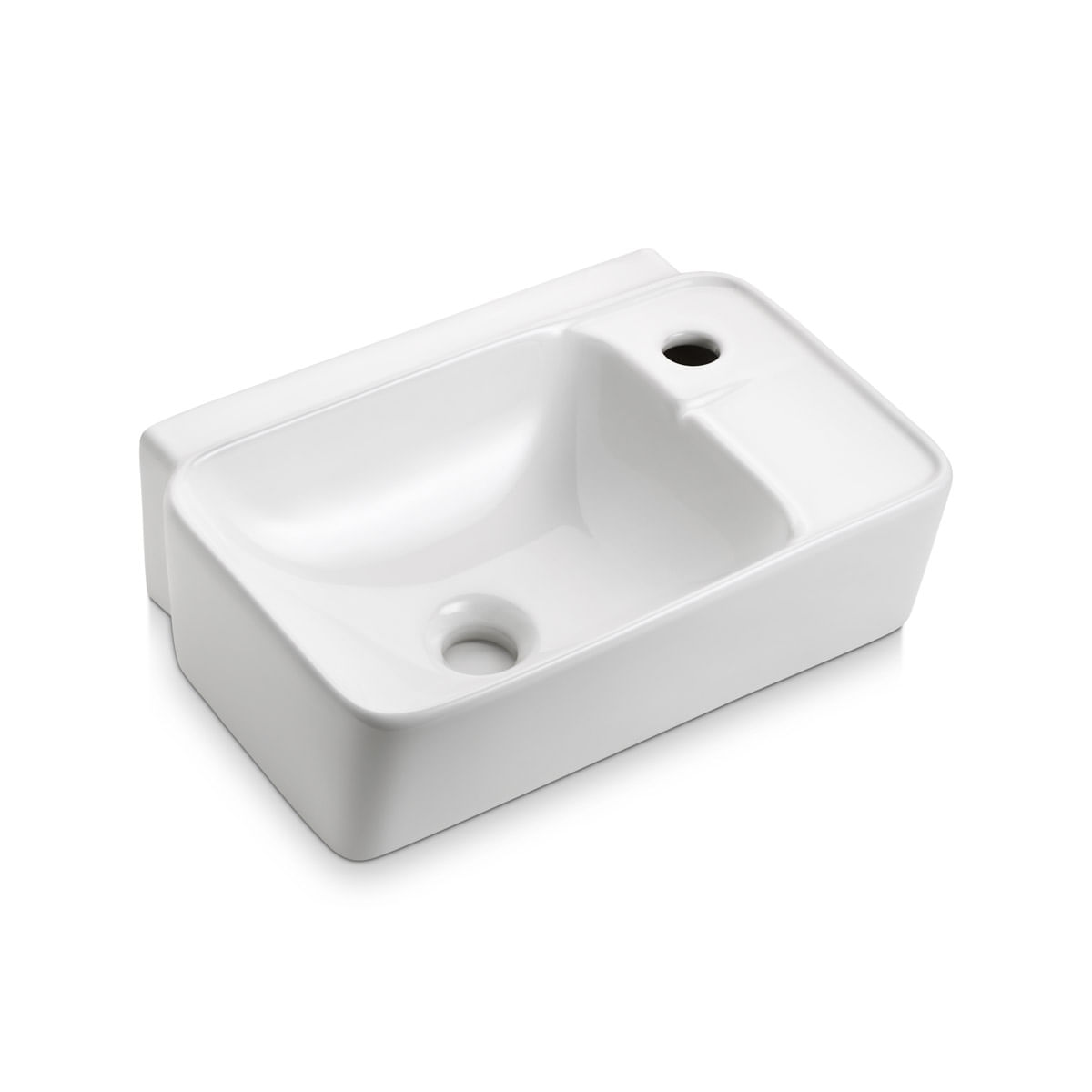 Lavatório Suspenso Retangular 41X31Cm Branco Icasa