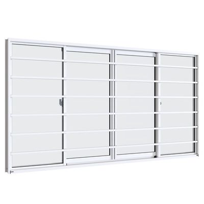 Janela-De-Correr-Alum-Br-4-Folhas-Grade-100X150X6-54-Alumislim-Sszk-2428814-1
