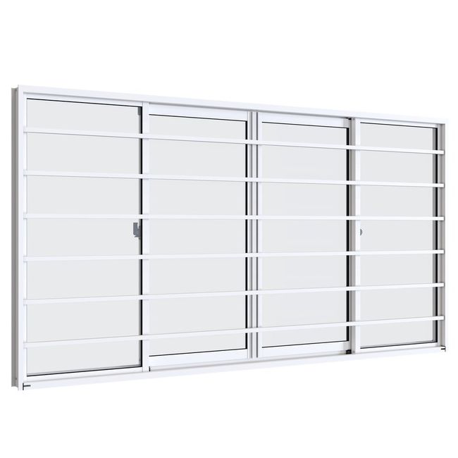 Janela-De-Correr-Alum-Br-4-Folhas-Grade-100X150X6-54-Alumislim-Sszk-2428814-1