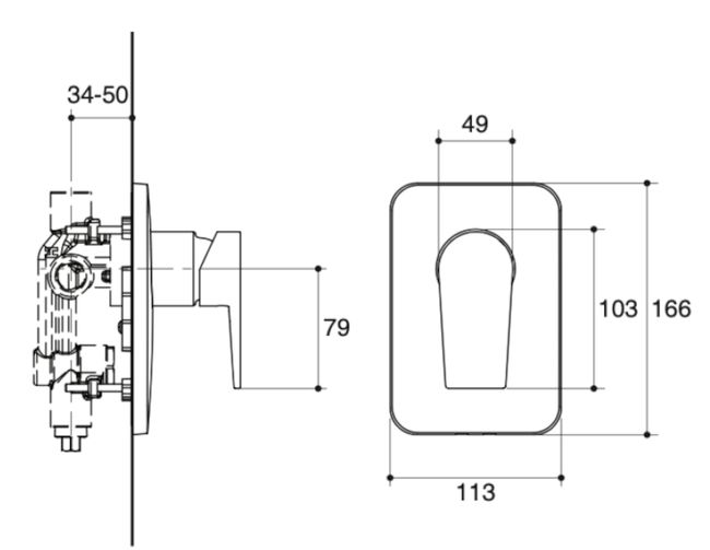 Acabamento Para Misturador Monocomando Com Desviador Para Chuveiro E Banheira Taut Cromado Kohler