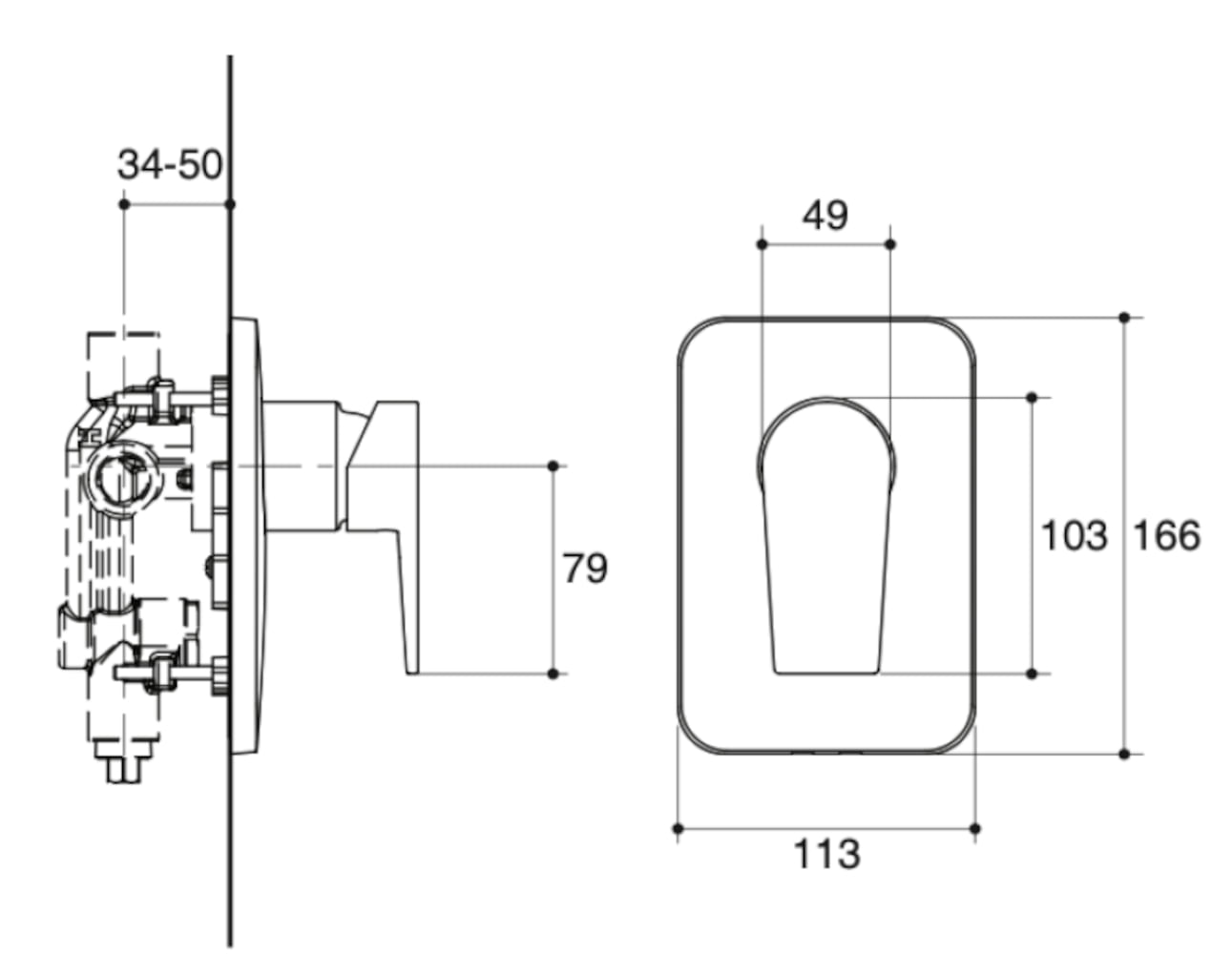 Acabamento Para Misturador Monocomando Com Desviador Para Chuveiro E Banheira Taut Cromado Kohler