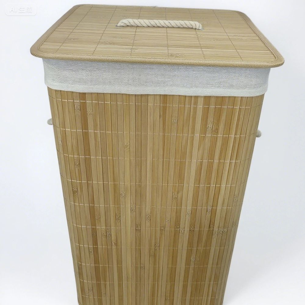 Cesto De Bambu Natural Retangular Coisas E Coisinhas