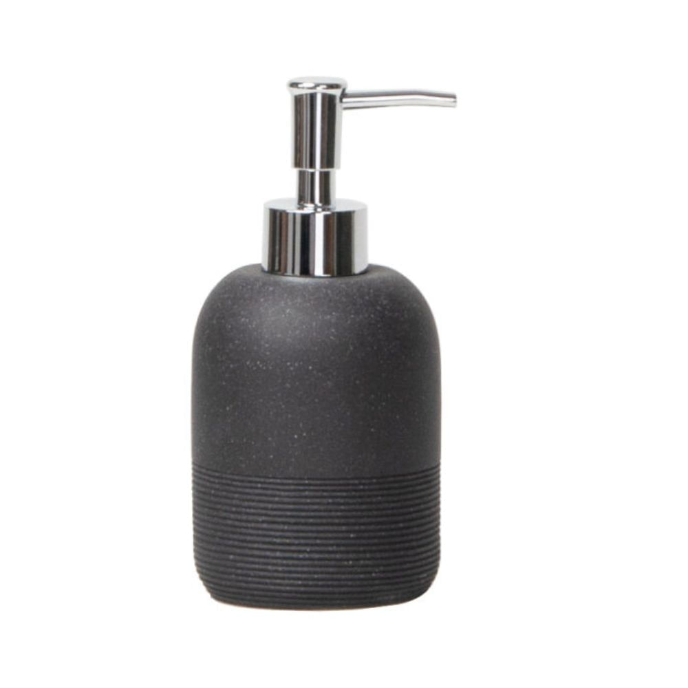Porta Sabonete Líquido Preto Cimento Texturizado Coisas e Coisinhas