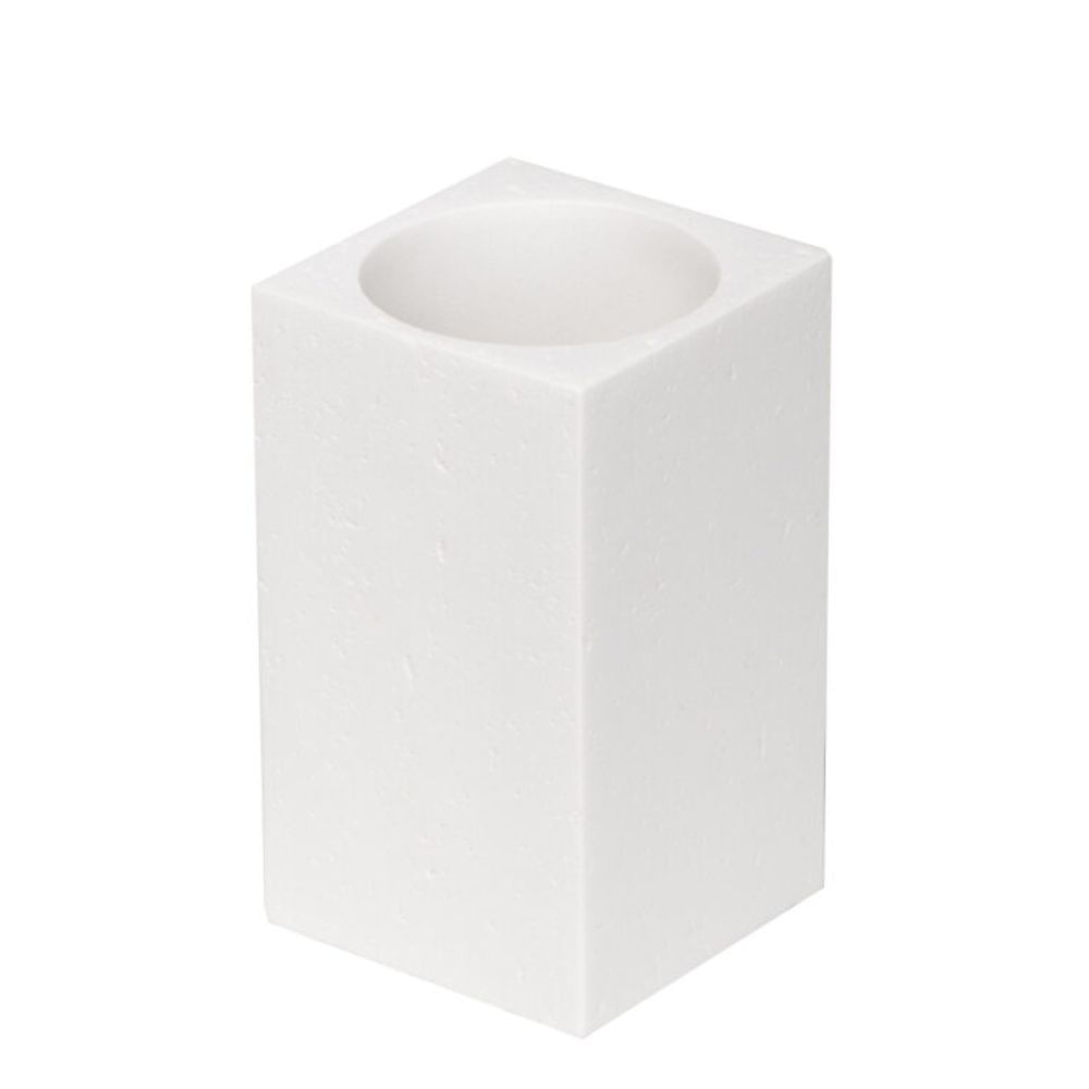 Porta Escova de Dentes Branco Cimento Sense Coisas e Coisinhas