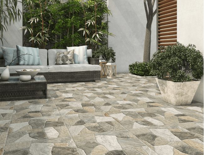 Dritto Cinza Mre 57X57Cm Cx 2,59 M² Carmelo Fior