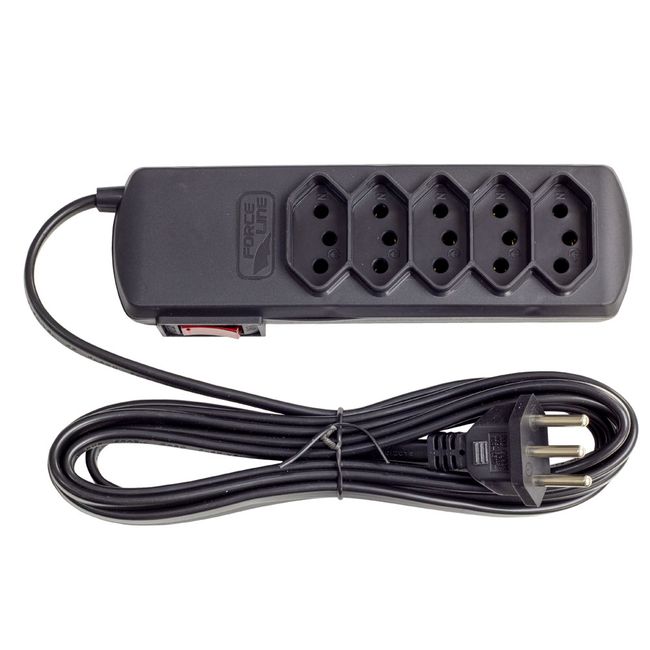 Filtro-De-Linha-Preto-Slim-5-Tomadas-3-Metros-Bivolt-10A-Forceline-2612852-1