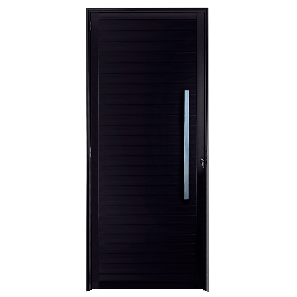 Porta Lambril Puxador Esquerda 210x90 Preto Fortsul Esquadrisul