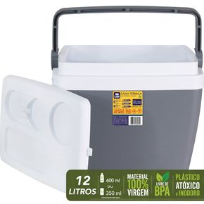 Caixa Térmica Cooler 12 Litros Bel Nordeste Cor Açaí | Portátil