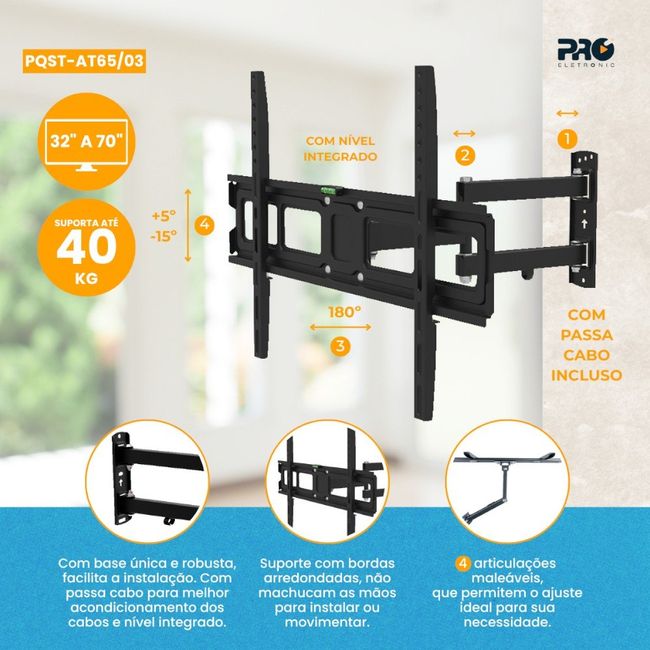 Suporte-De-Trilho-TriArticulado-Tvs-Lcd-E-Led-32-A-65-Ate-40Kg-Proeletronic--2615100-1