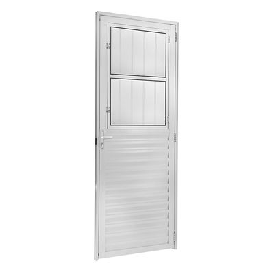 Porta-com-Postigo-Esquerda-com-Fechadura-de-Aluminio-Fortsul-Plus-Esquadrisul-Alt--210cm-X-Comp--