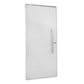 Porta pivotante direita Aluminium 223x126x12cm branca Sasazaki