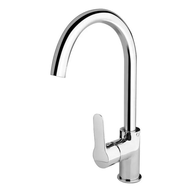 Monocomando-Cozinha-Bica-Alta-Curvada-Cromado-Linha-Steel-Alterna