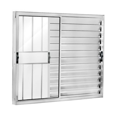 Janela-Veneziana-de-Correr-de-Aluminio-3-Folhas-Moveis-com-Grade-Fortsul-Esquadrisul-Alt--120cm-X