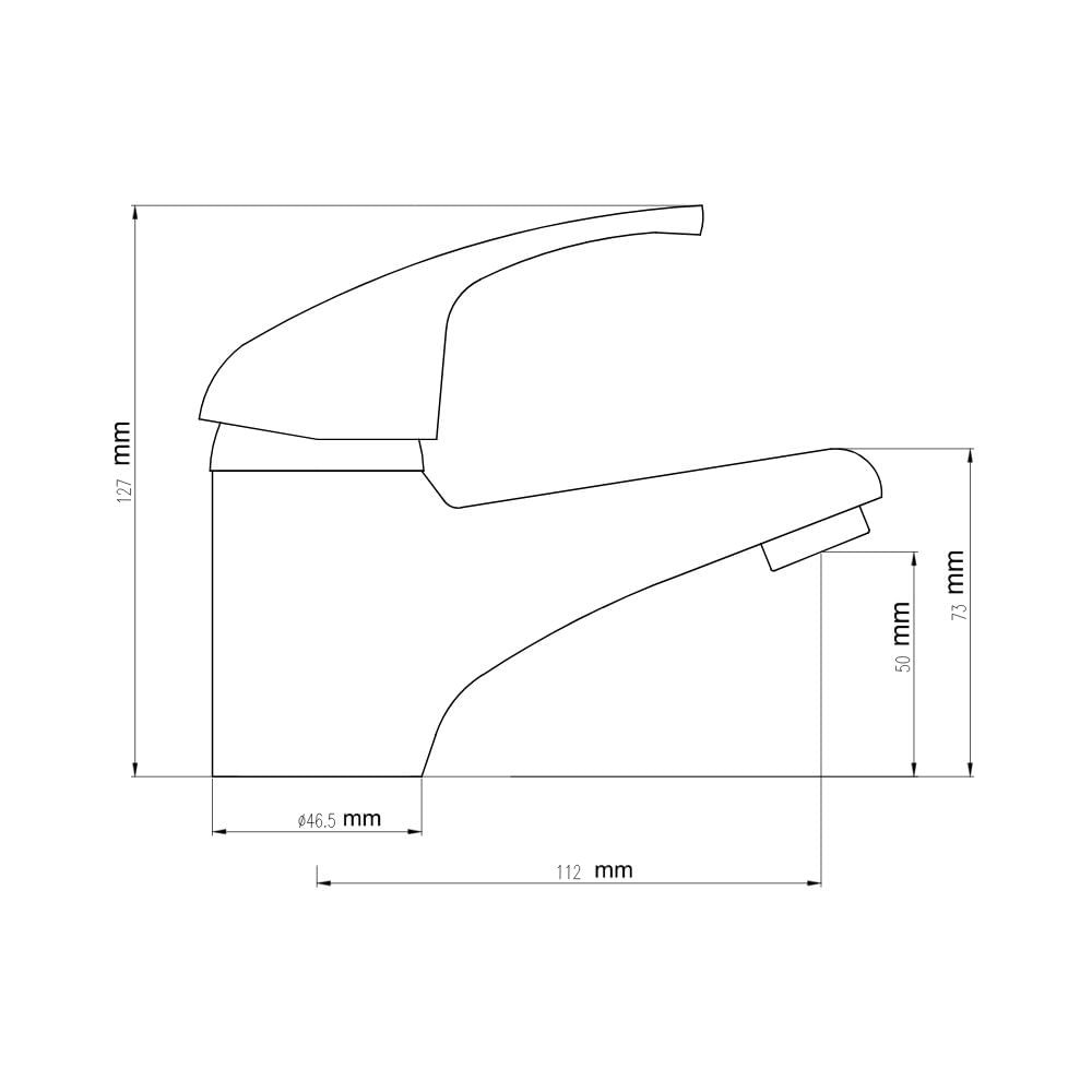 Torneira Monocomando Lavatório Bica Baixa Cromado Alterna