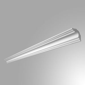 Moldura Rodateto Poliestireno Branco A3 3cmx2,00m Gart