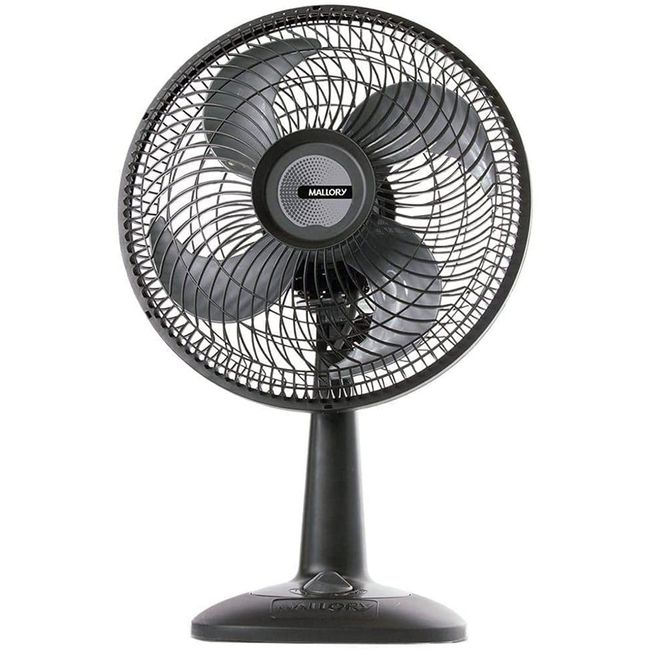 Ventilador de Mesa Mallory Eco TS 30cm 4 Pás 127V 42W Preto