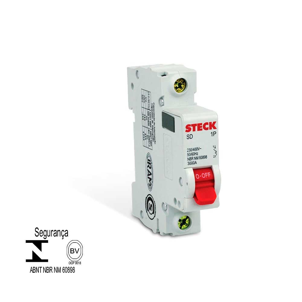 Disjuntor Monopolar 10a Curva Com 3KA Steck