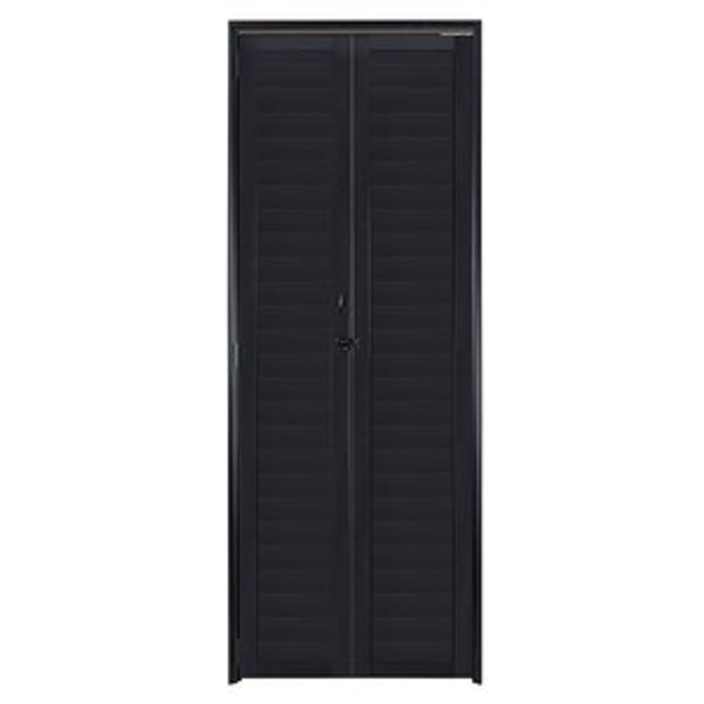 Porta Lambril Camarão Direita 210x70 Preto Esquadrisul